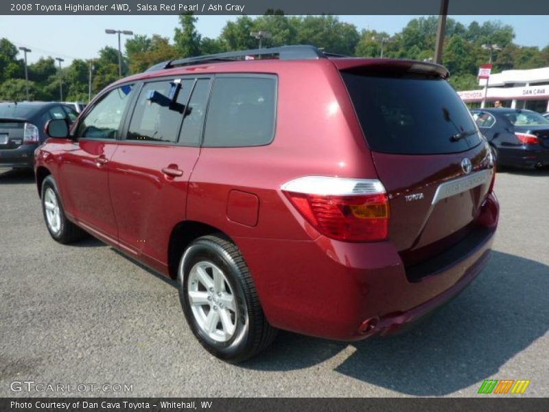 Salsa Red Pearl / Ash Gray 2008 Toyota Highlander 4WD