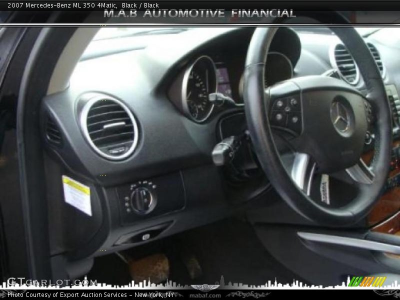 Black / Black 2007 Mercedes-Benz ML 350 4Matic