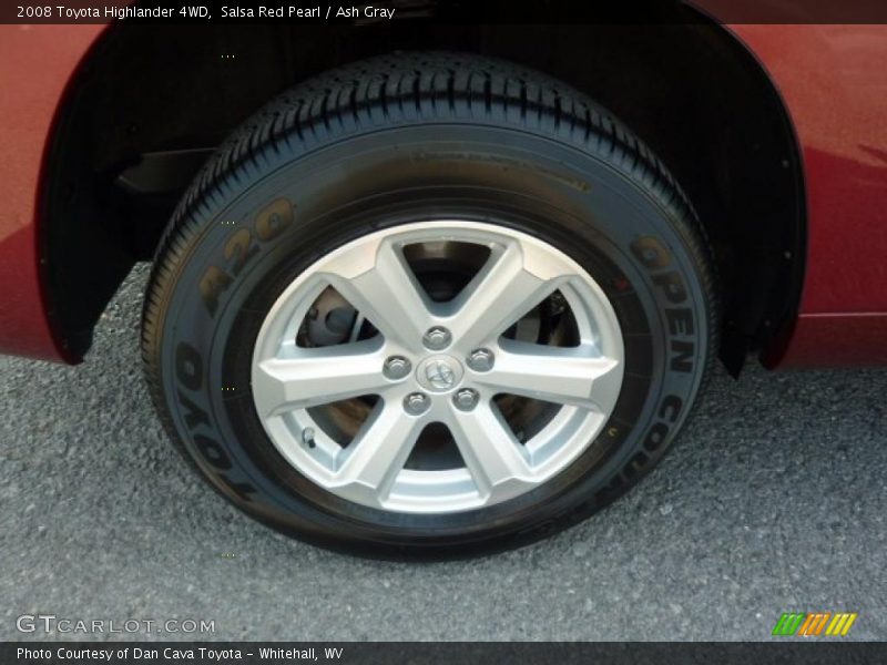 Salsa Red Pearl / Ash Gray 2008 Toyota Highlander 4WD
