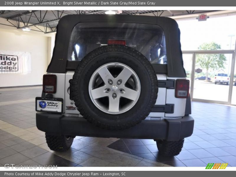 Bright Silver Metallic / Dark Slate Gray/Med Slate Gray 2008 Jeep Wrangler Unlimited X
