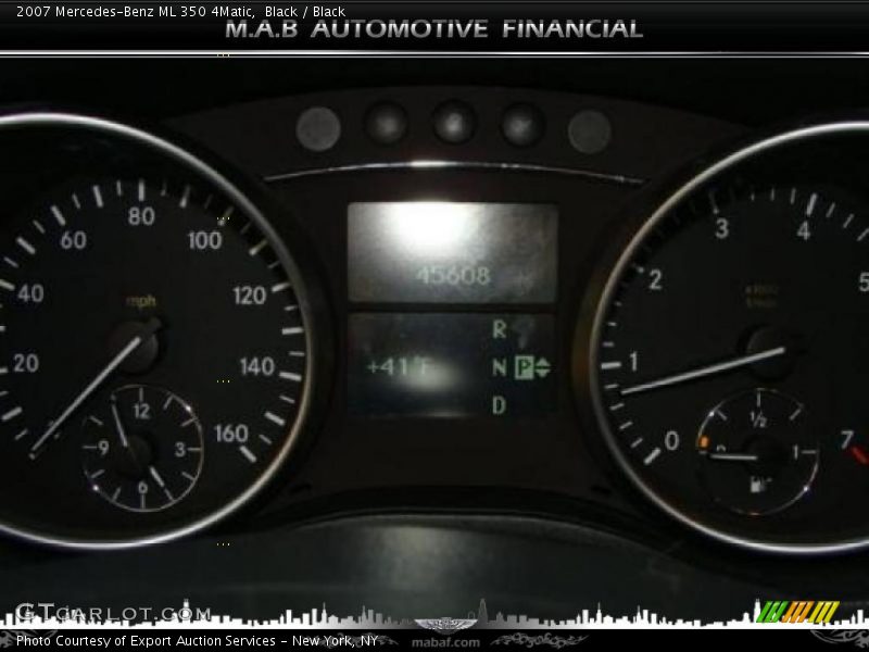 Black / Black 2007 Mercedes-Benz ML 350 4Matic