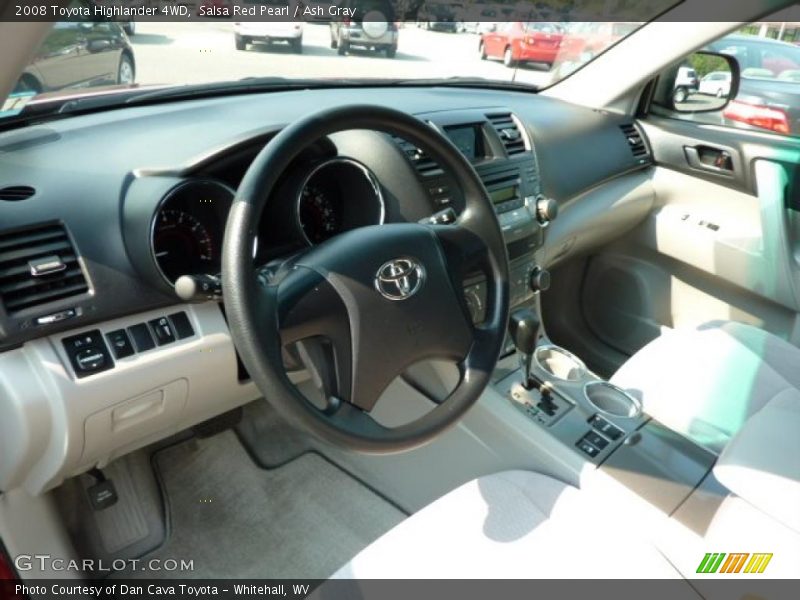 Salsa Red Pearl / Ash Gray 2008 Toyota Highlander 4WD