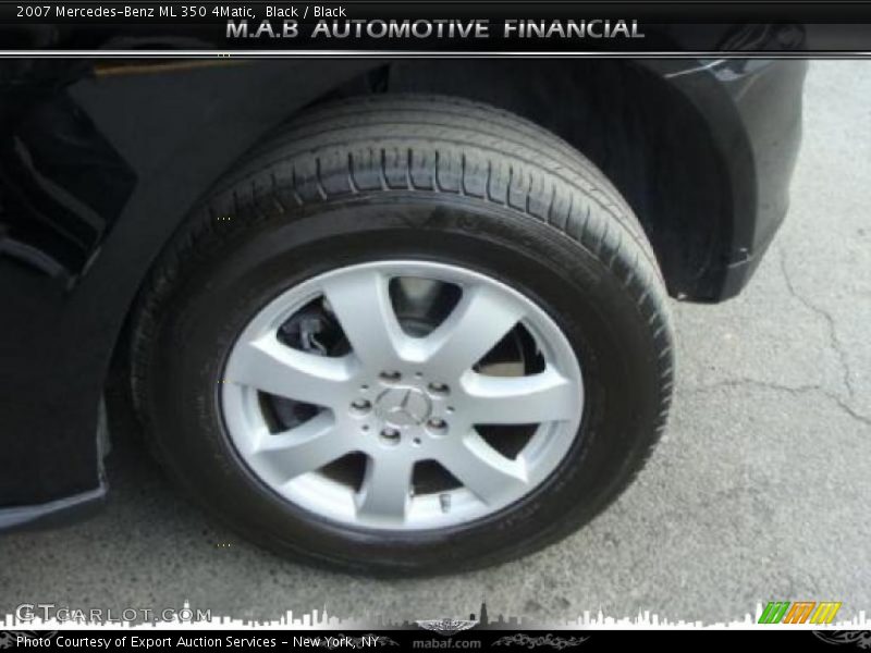 Black / Black 2007 Mercedes-Benz ML 350 4Matic