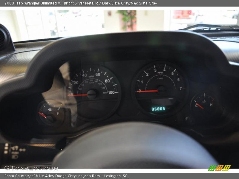 Bright Silver Metallic / Dark Slate Gray/Med Slate Gray 2008 Jeep Wrangler Unlimited X