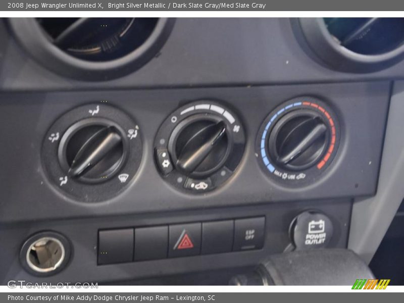Bright Silver Metallic / Dark Slate Gray/Med Slate Gray 2008 Jeep Wrangler Unlimited X