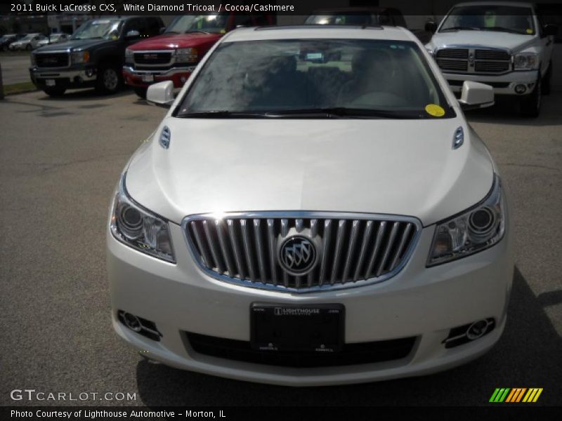 White Diamond Tricoat / Cocoa/Cashmere 2011 Buick LaCrosse CXS