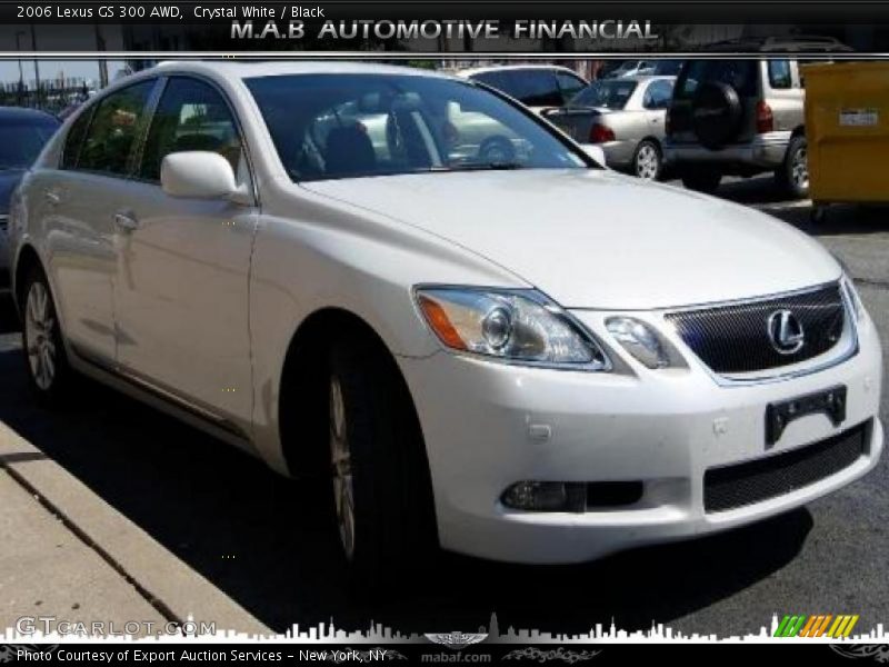 Crystal White / Black 2006 Lexus GS 300 AWD