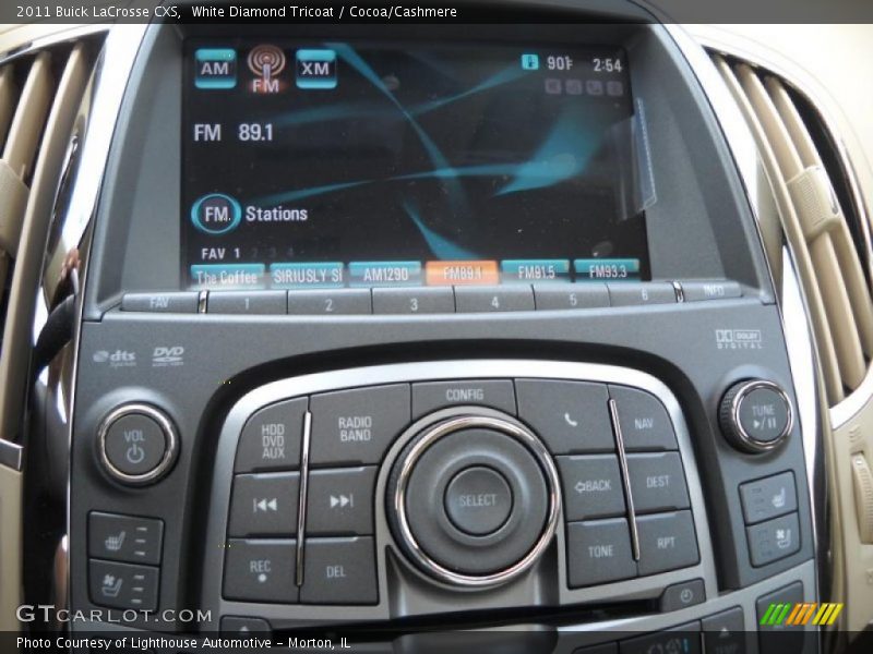 White Diamond Tricoat / Cocoa/Cashmere 2011 Buick LaCrosse CXS