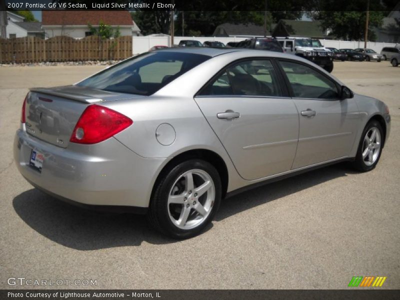 Liquid Silver Metallic / Ebony 2007 Pontiac G6 V6 Sedan