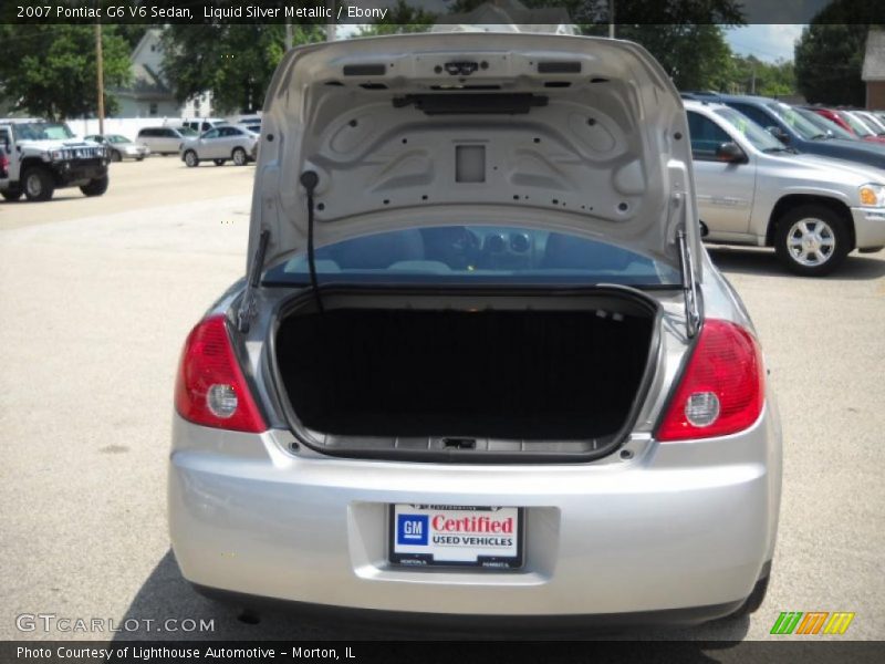 Liquid Silver Metallic / Ebony 2007 Pontiac G6 V6 Sedan
