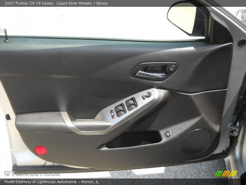 Liquid Silver Metallic / Ebony 2007 Pontiac G6 V6 Sedan