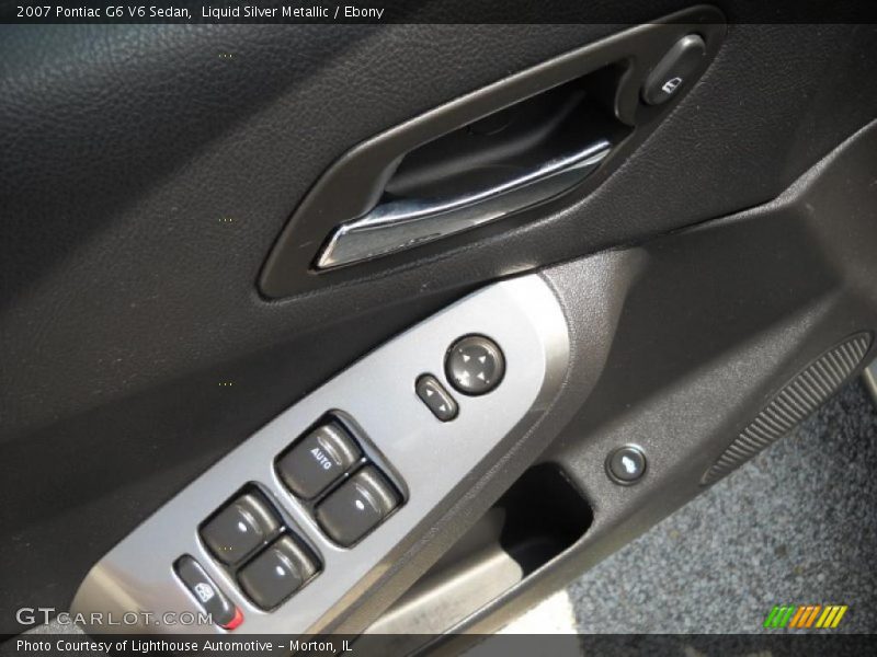 Liquid Silver Metallic / Ebony 2007 Pontiac G6 V6 Sedan