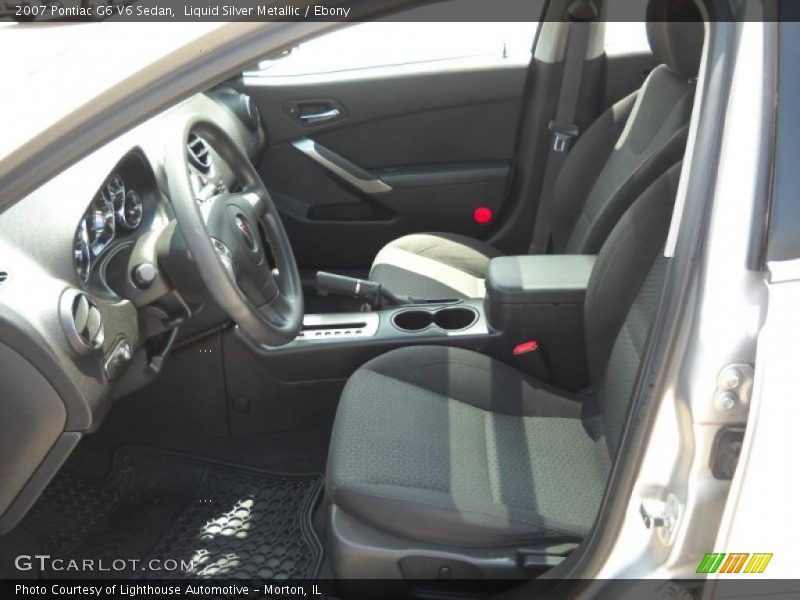 Liquid Silver Metallic / Ebony 2007 Pontiac G6 V6 Sedan