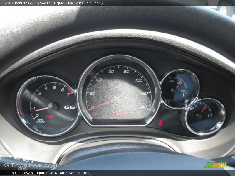Liquid Silver Metallic / Ebony 2007 Pontiac G6 V6 Sedan