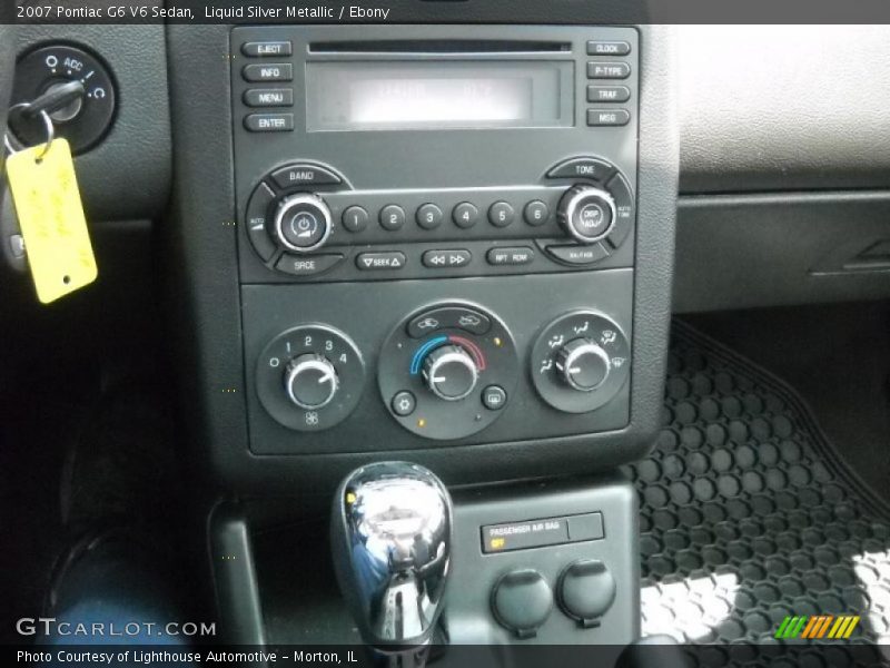 Liquid Silver Metallic / Ebony 2007 Pontiac G6 V6 Sedan