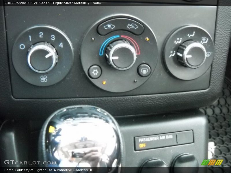 Liquid Silver Metallic / Ebony 2007 Pontiac G6 V6 Sedan