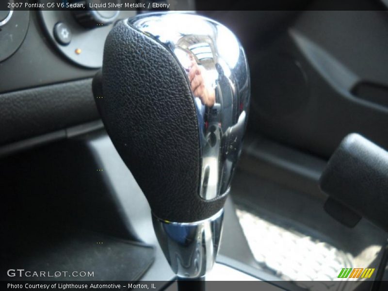 Liquid Silver Metallic / Ebony 2007 Pontiac G6 V6 Sedan