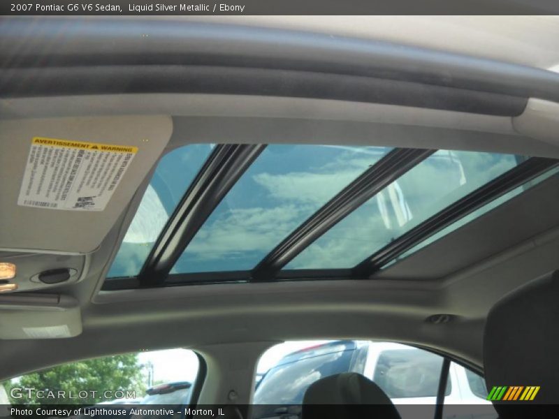 Liquid Silver Metallic / Ebony 2007 Pontiac G6 V6 Sedan