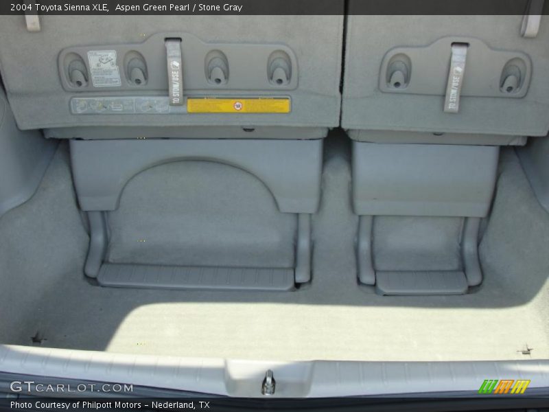 Aspen Green Pearl / Stone Gray 2004 Toyota Sienna XLE