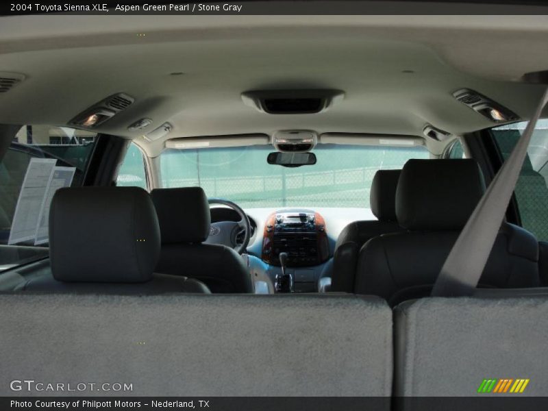 Aspen Green Pearl / Stone Gray 2004 Toyota Sienna XLE