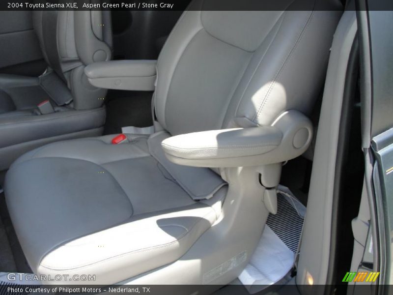 Aspen Green Pearl / Stone Gray 2004 Toyota Sienna XLE