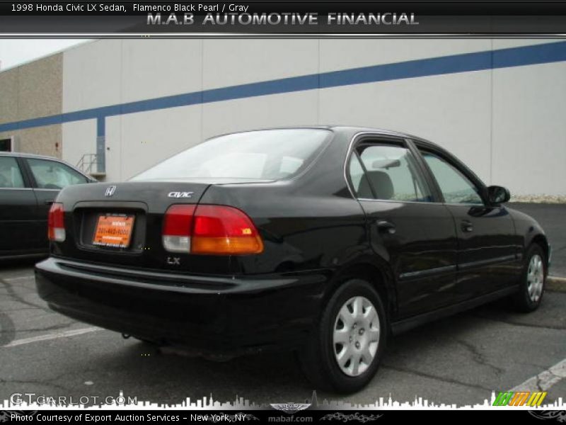 Flamenco Black Pearl / Gray 1998 Honda Civic LX Sedan