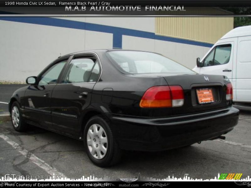 Flamenco Black Pearl / Gray 1998 Honda Civic LX Sedan