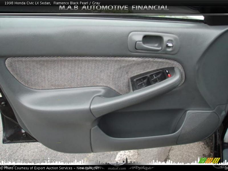 Flamenco Black Pearl / Gray 1998 Honda Civic LX Sedan
