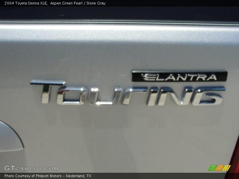 Aspen Green Pearl / Stone Gray 2004 Toyota Sienna XLE