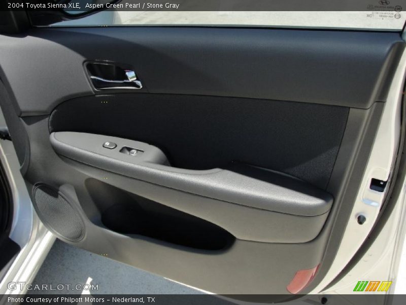 Aspen Green Pearl / Stone Gray 2004 Toyota Sienna XLE