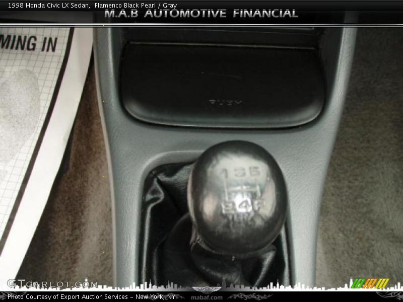 Flamenco Black Pearl / Gray 1998 Honda Civic LX Sedan