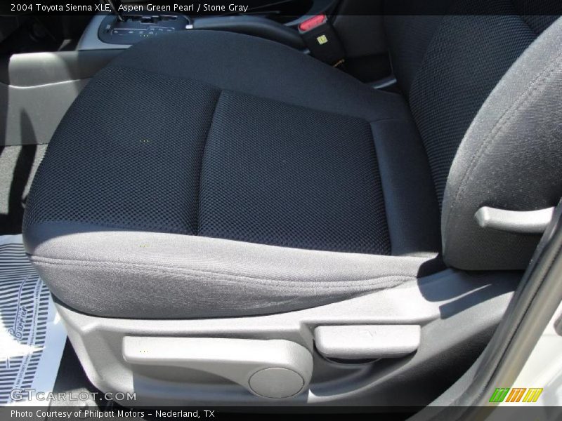 Aspen Green Pearl / Stone Gray 2004 Toyota Sienna XLE