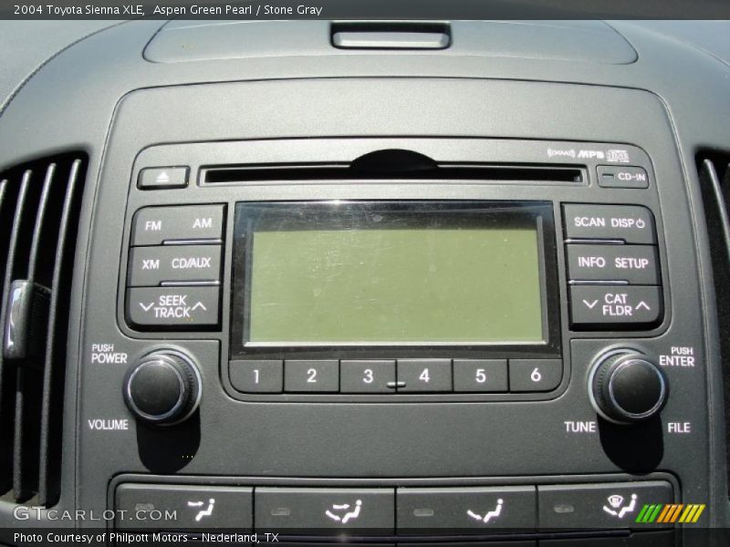 Aspen Green Pearl / Stone Gray 2004 Toyota Sienna XLE