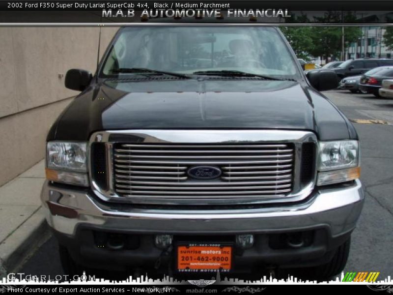 Black / Medium Parchment 2002 Ford F350 Super Duty Lariat SuperCab 4x4