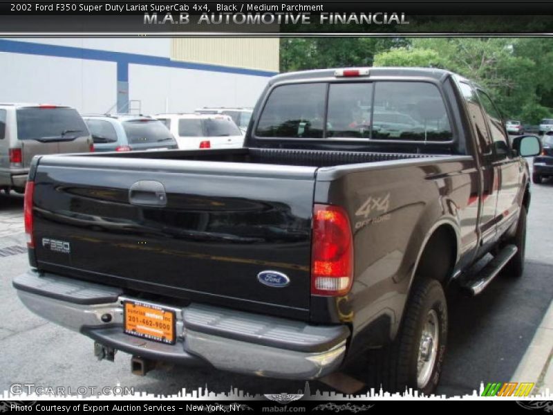 Black / Medium Parchment 2002 Ford F350 Super Duty Lariat SuperCab 4x4