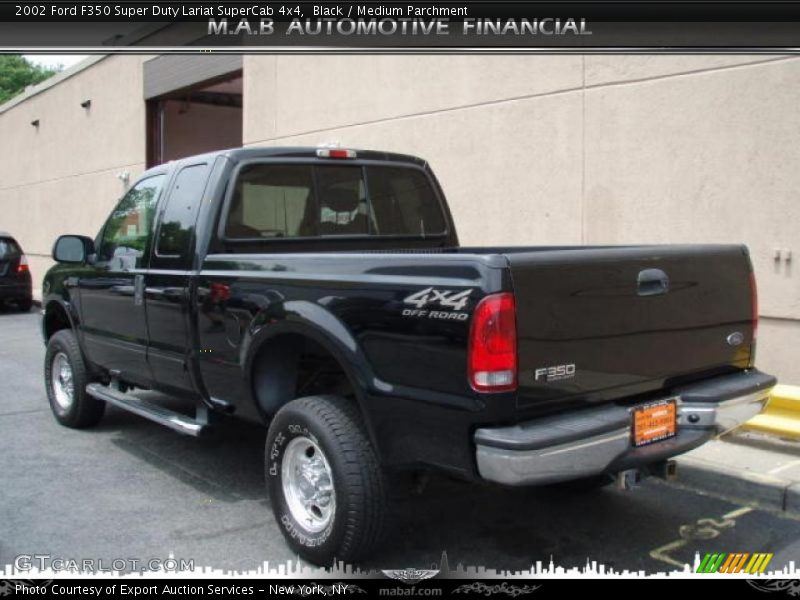 Black / Medium Parchment 2002 Ford F350 Super Duty Lariat SuperCab 4x4
