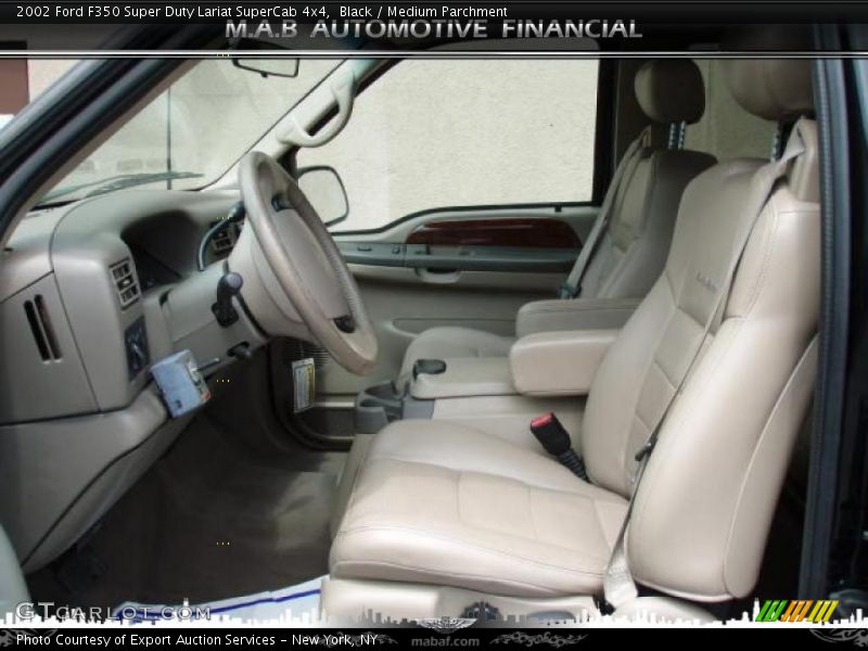 Black / Medium Parchment 2002 Ford F350 Super Duty Lariat SuperCab 4x4