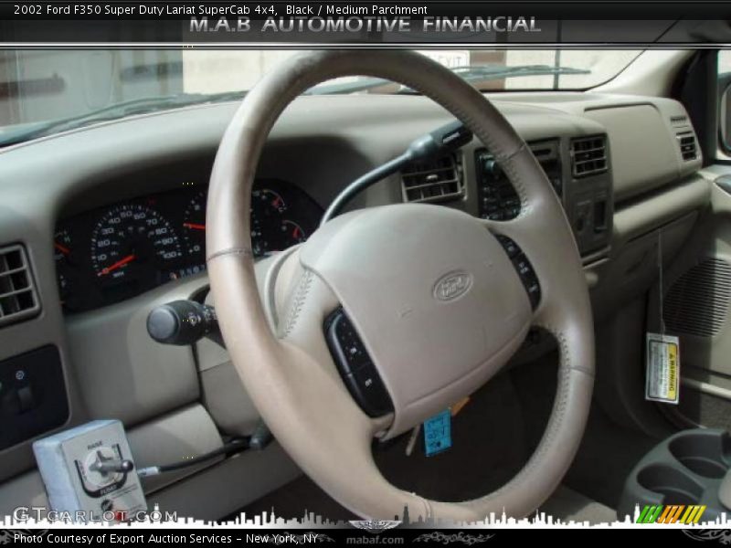 Black / Medium Parchment 2002 Ford F350 Super Duty Lariat SuperCab 4x4