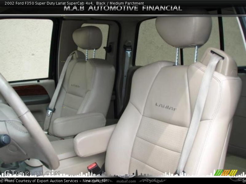 Black / Medium Parchment 2002 Ford F350 Super Duty Lariat SuperCab 4x4