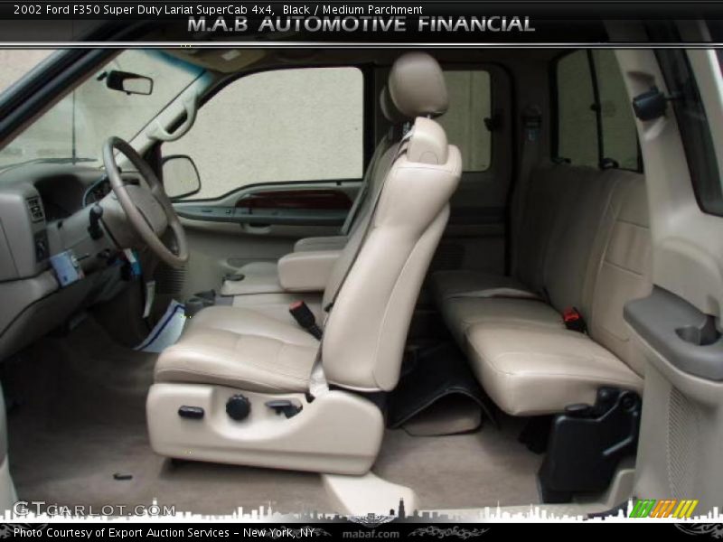 Black / Medium Parchment 2002 Ford F350 Super Duty Lariat SuperCab 4x4
