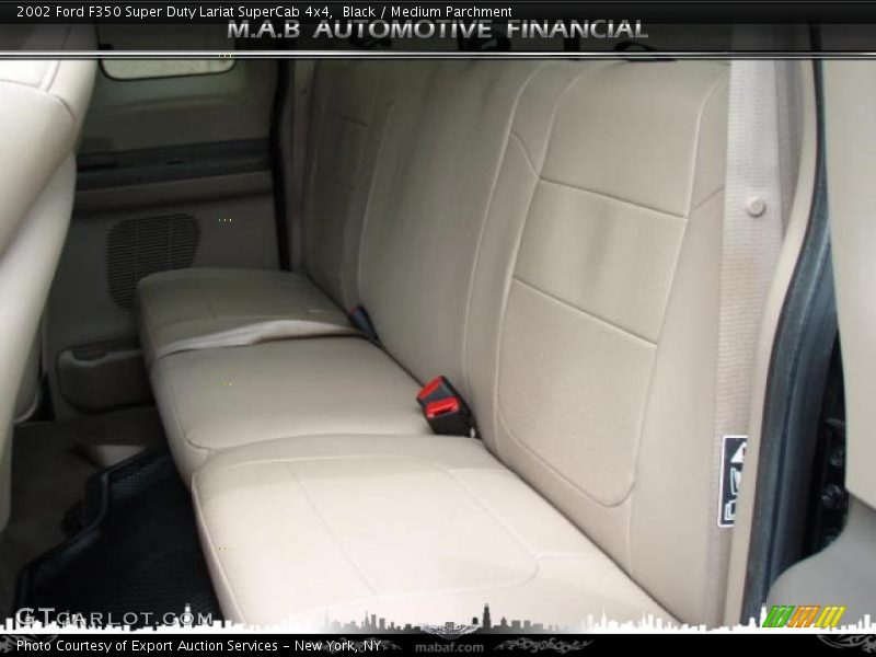Black / Medium Parchment 2002 Ford F350 Super Duty Lariat SuperCab 4x4