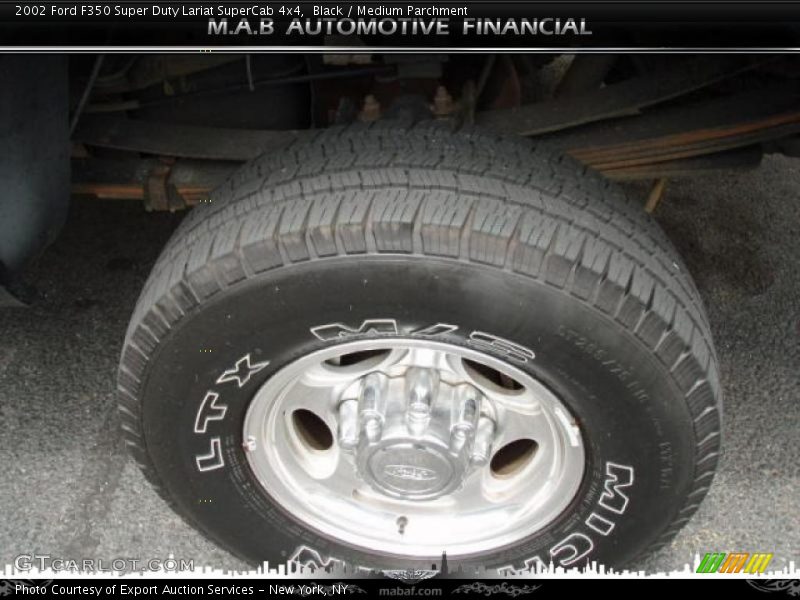 Black / Medium Parchment 2002 Ford F350 Super Duty Lariat SuperCab 4x4