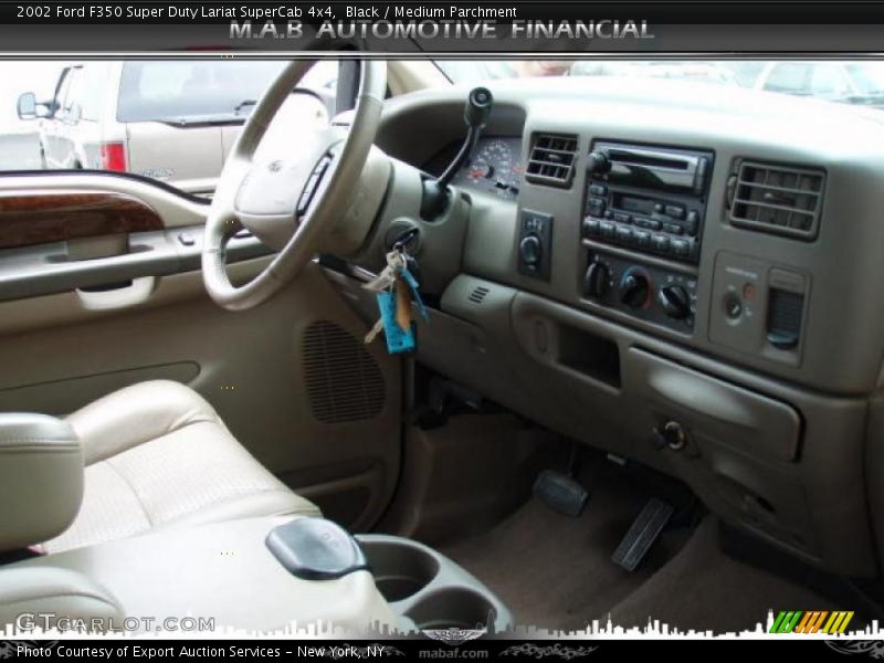 Black / Medium Parchment 2002 Ford F350 Super Duty Lariat SuperCab 4x4