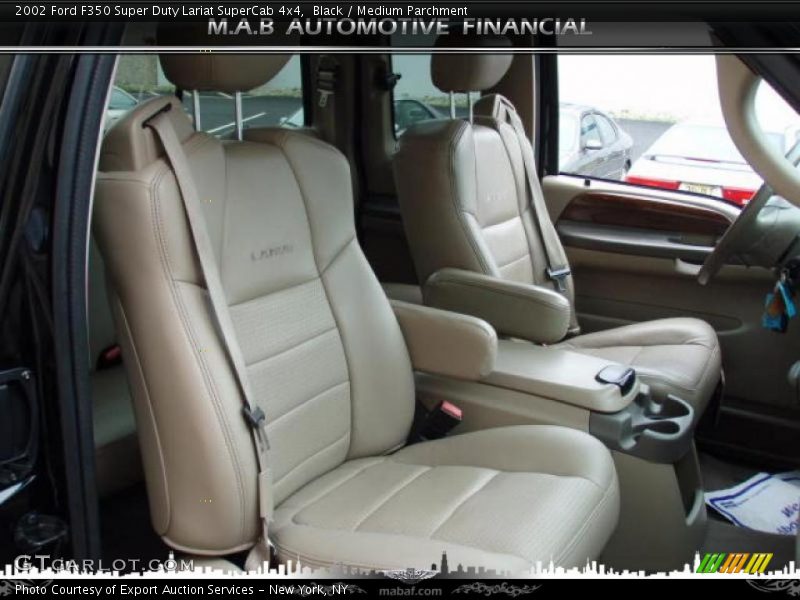 Black / Medium Parchment 2002 Ford F350 Super Duty Lariat SuperCab 4x4
