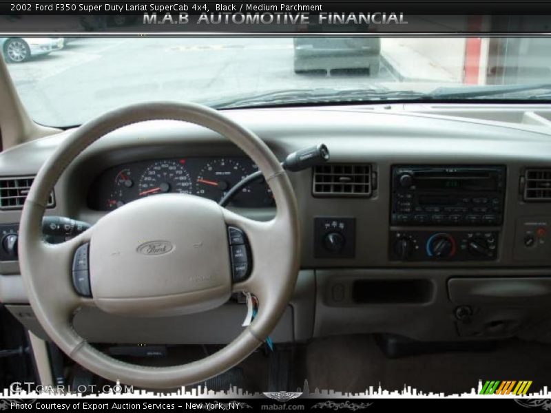 Black / Medium Parchment 2002 Ford F350 Super Duty Lariat SuperCab 4x4