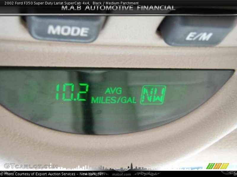 Black / Medium Parchment 2002 Ford F350 Super Duty Lariat SuperCab 4x4