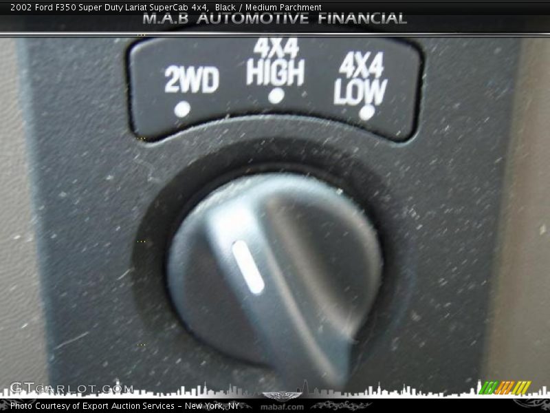 Black / Medium Parchment 2002 Ford F350 Super Duty Lariat SuperCab 4x4