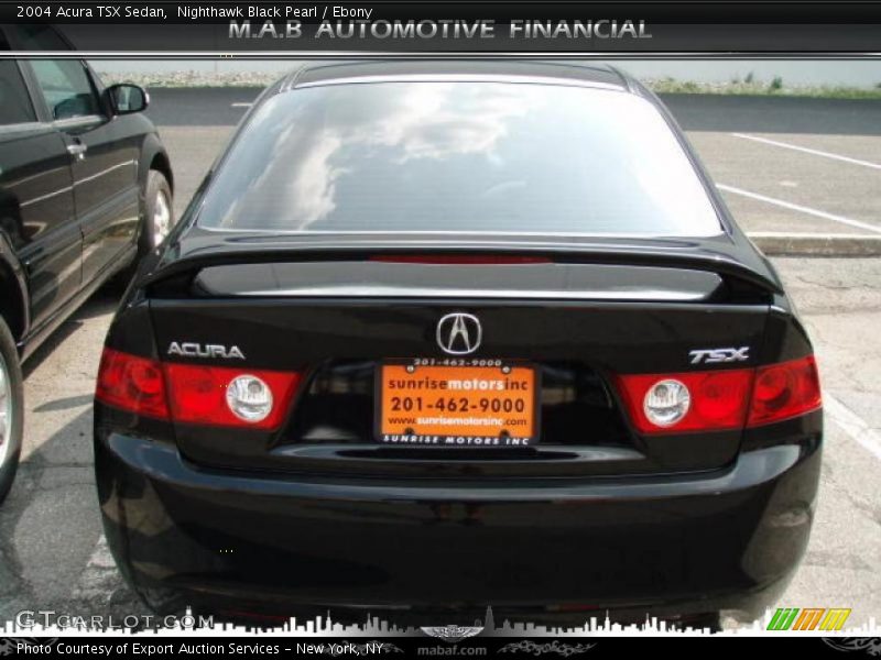 Nighthawk Black Pearl / Ebony 2004 Acura TSX Sedan