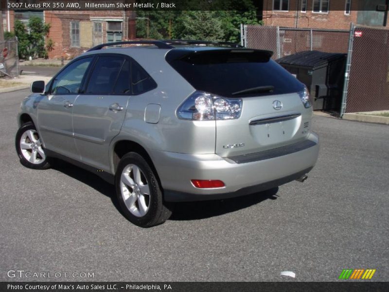 Millennium Silver Metallic / Black 2007 Lexus RX 350 AWD