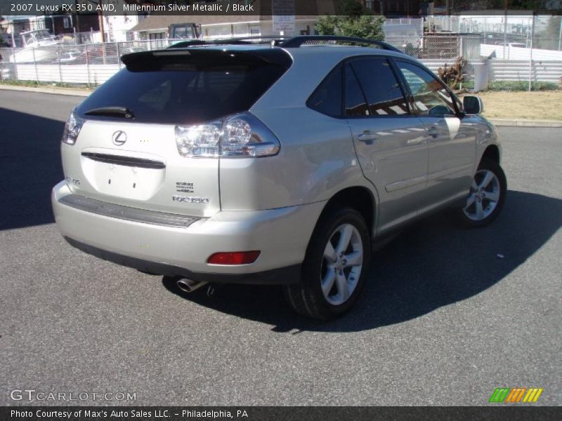Millennium Silver Metallic / Black 2007 Lexus RX 350 AWD